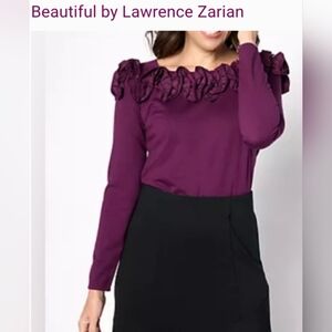 Purple Ruffle Blouse